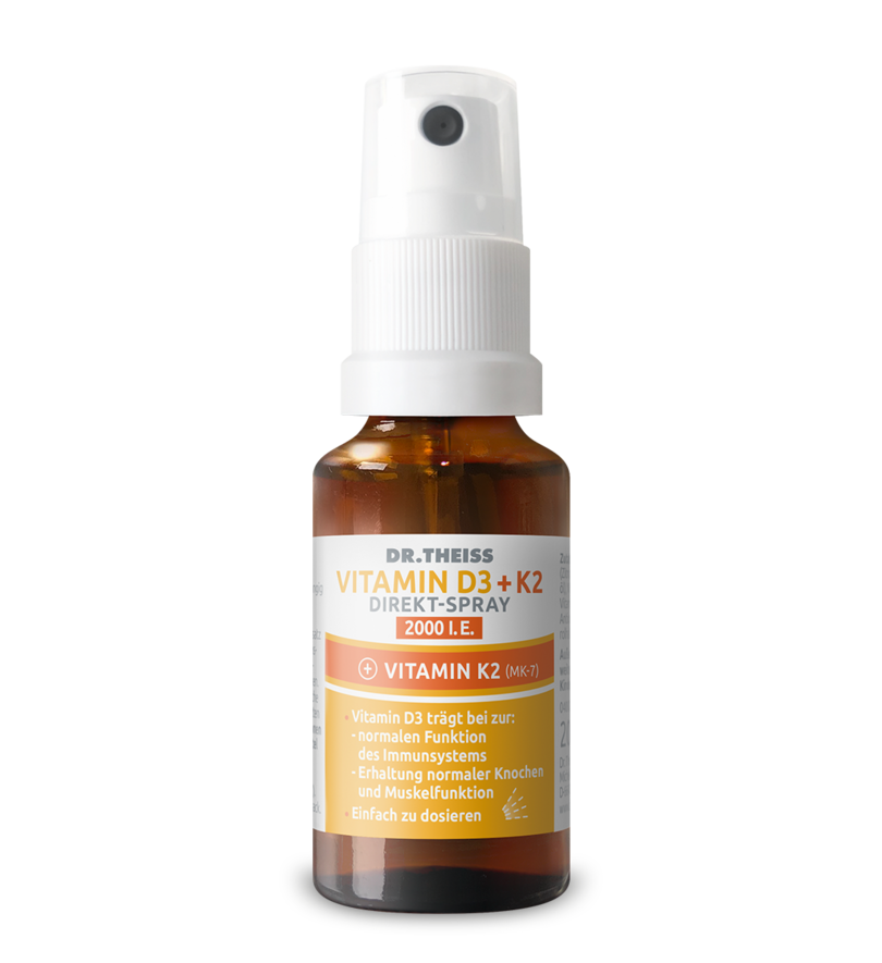 DR. THEISS Vitamin D3 + K2 Direkt-Spray 2000 I.E.